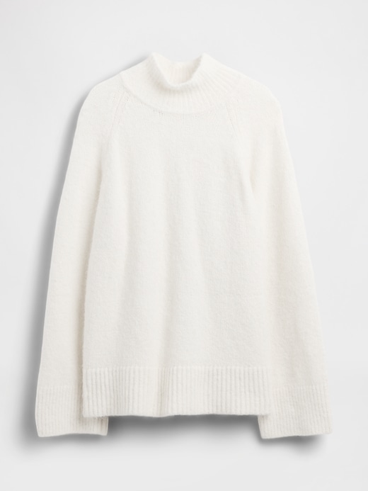 flauschiger oversize-rollkragenpullover