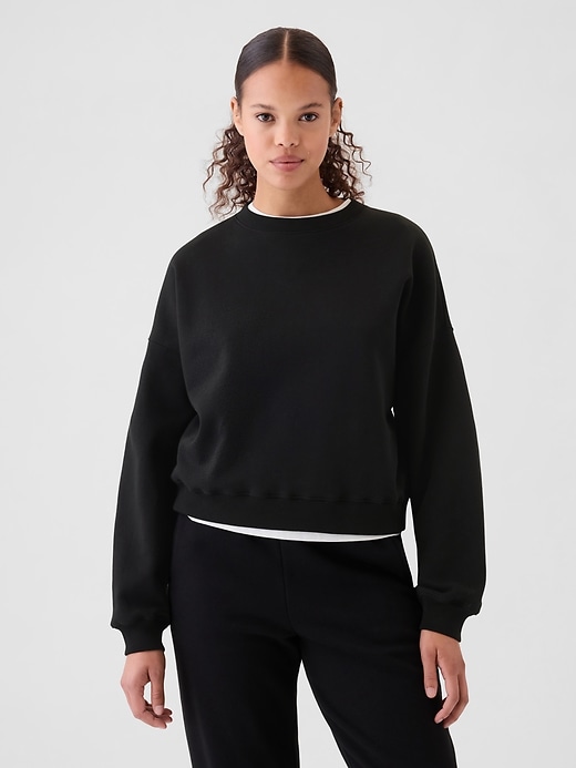 vintagesoft keil-sweatshirt mit rundhalsausschnitt