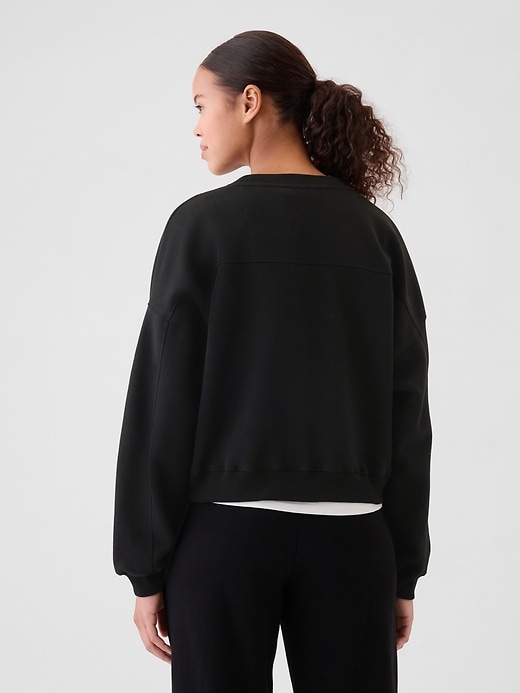 vintagesoft keil-sweatshirt mit rundhalsausschnitt