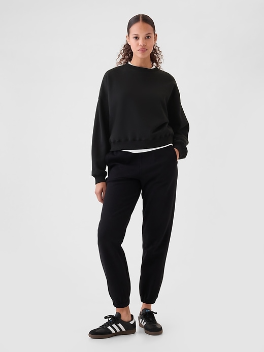 vintagesoft keil-sweatshirt mit rundhalsausschnitt