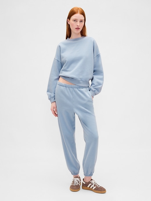 vintagesoft keil-sweatshirt mit rundhalsausschnitt