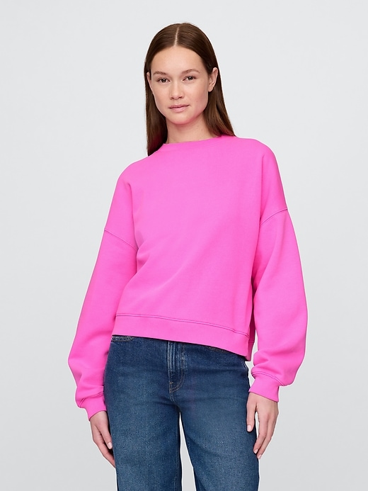 vintagesoft keil-sweatshirt mit rundhalsausschnitt
