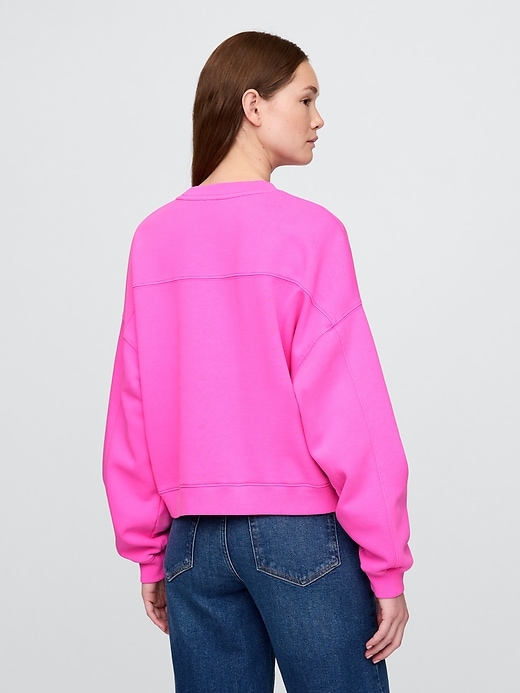 vintagesoft keil-sweatshirt mit rundhalsausschnitt