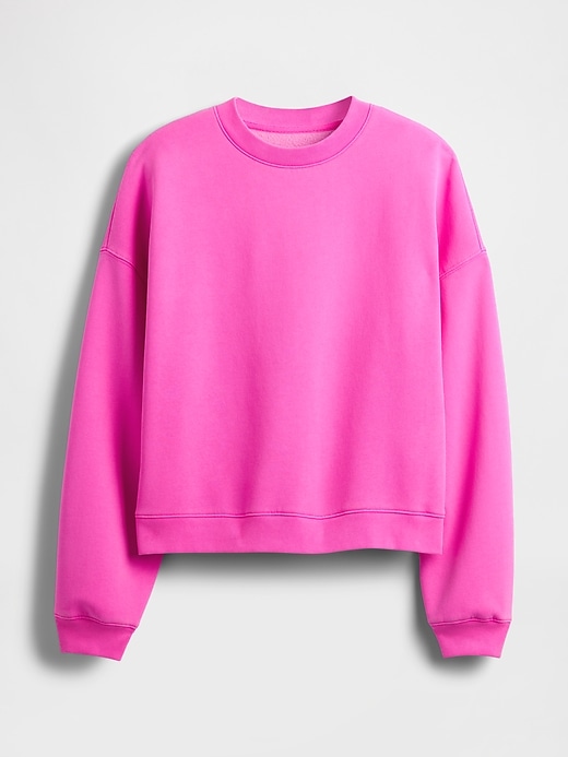 vintagesoft keil-sweatshirt mit rundhalsausschnitt