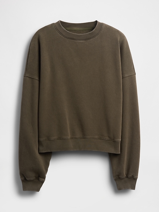 vintagesoft keil-sweatshirt mit rundhalsausschnitt