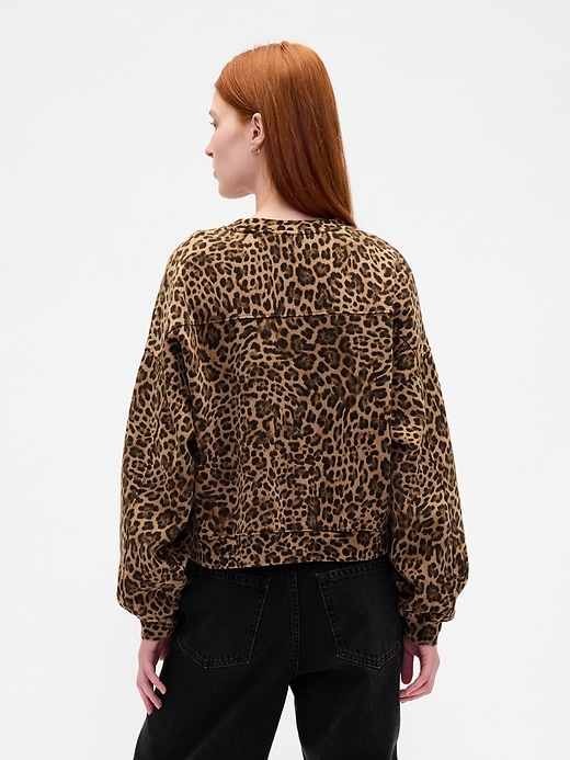 vintagesoft keil-sweatshirt mit rundhalsausschnitt