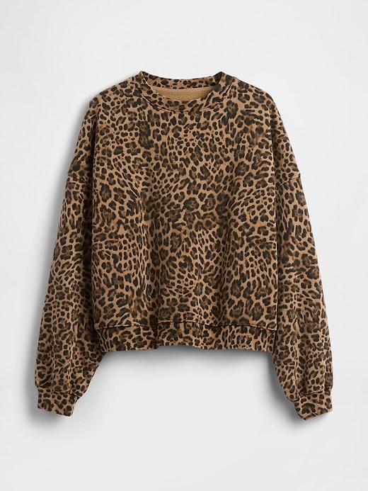 vintagesoft keil-sweatshirt mit rundhalsausschnitt