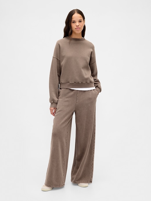 vintagesoft keil-sweatshirt mit rundhalsausschnitt