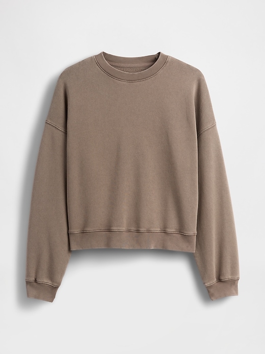 vintagesoft keil-sweatshirt mit rundhalsausschnitt