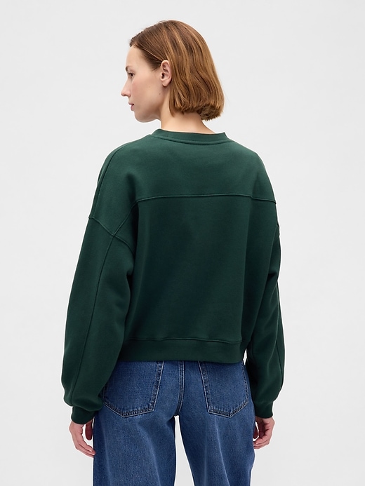 vintagesoft keil-sweatshirt mit rundhalsausschnitt