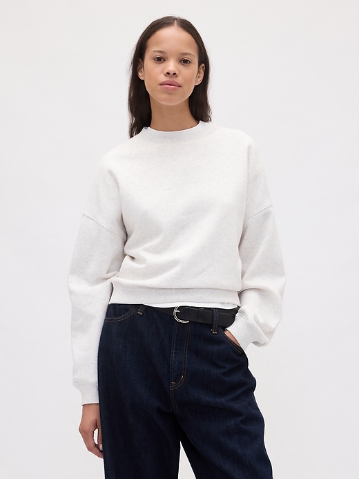 vintagesoft keil-sweatshirt mit rundhalsausschnitt