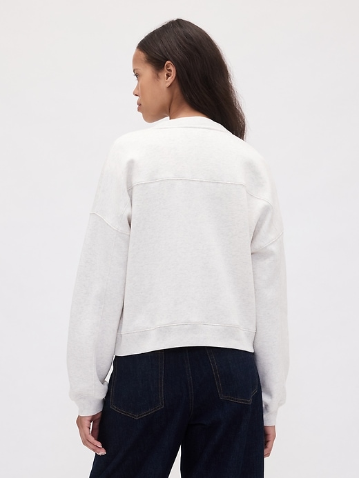 vintagesoft keil-sweatshirt mit rundhalsausschnitt