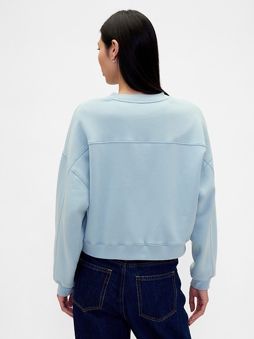 vintagesoft keil-sweatshirt mit rundhalsausschnitt