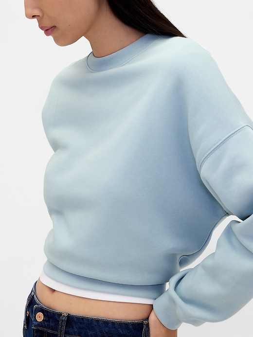 vintagesoft keil-sweatshirt mit rundhalsausschnitt