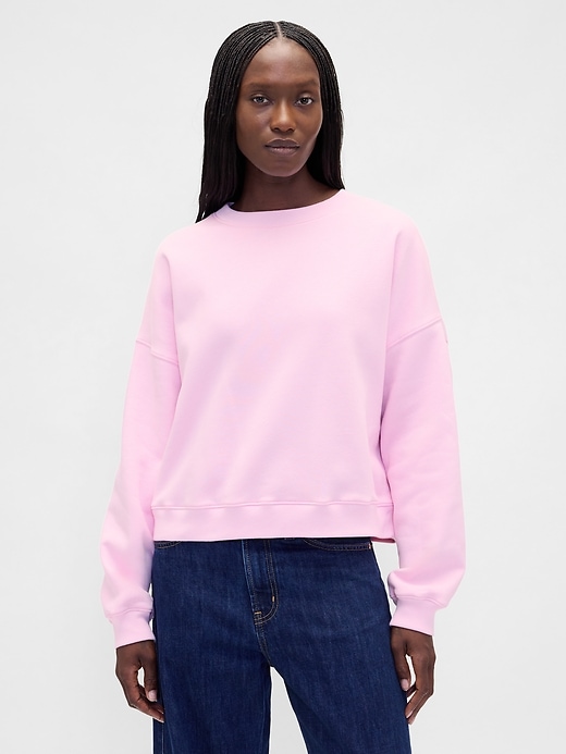 vintagesoft keil-sweatshirt mit rundhalsausschnitt
