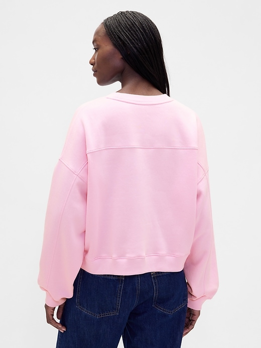vintagesoft keil-sweatshirt mit rundhalsausschnitt