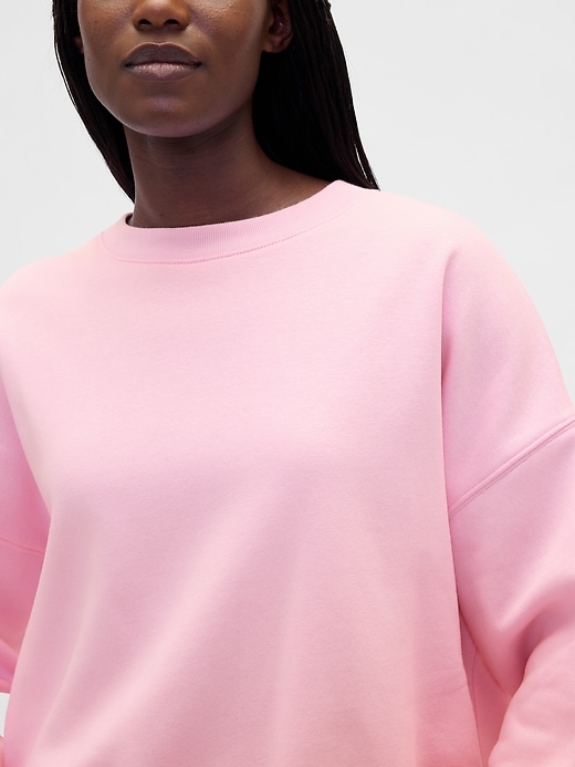 vintagesoft keil-sweatshirt mit rundhalsausschnitt