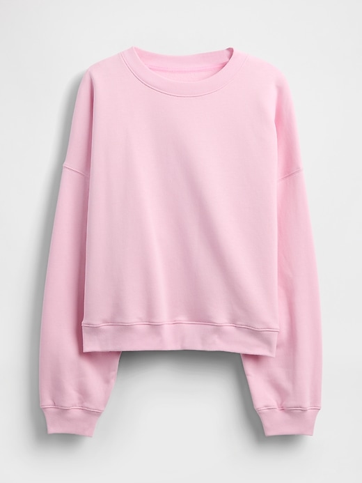 vintagesoft keil-sweatshirt mit rundhalsausschnitt
