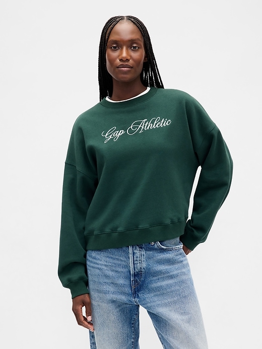 vintagesoft logo wedge sweatshirt
