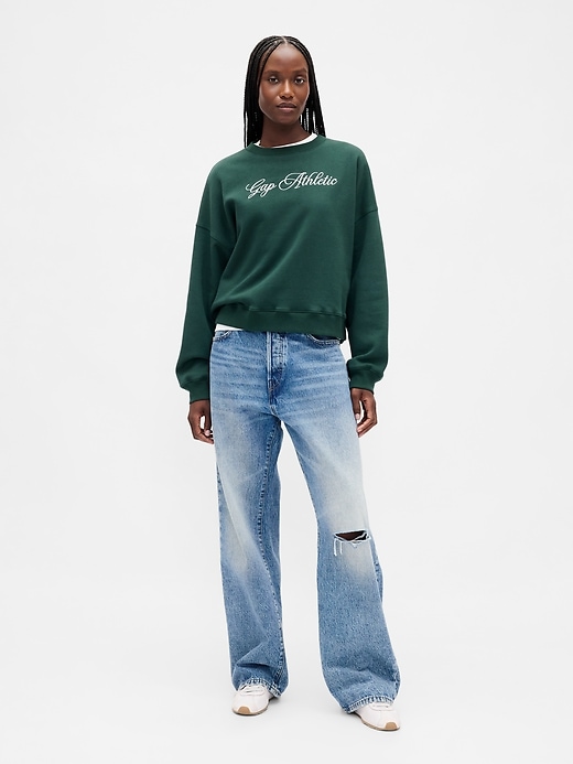 vintagesoft logo wedge sweatshirt
