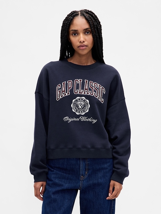vintagesoft logo wedge sweatshirt