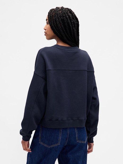 vintagesoft logo wedge sweatshirt