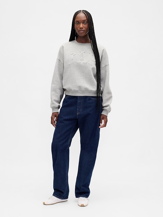 vintagesoft logo wedge sweatshirt