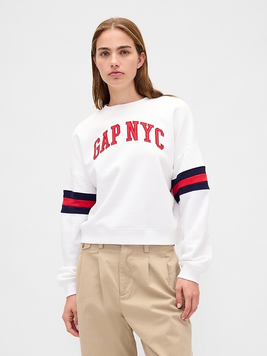 vintagesoft logo wedge sweatshirt