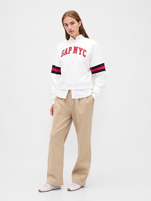 vintagesoft logo wedge sweatshirt