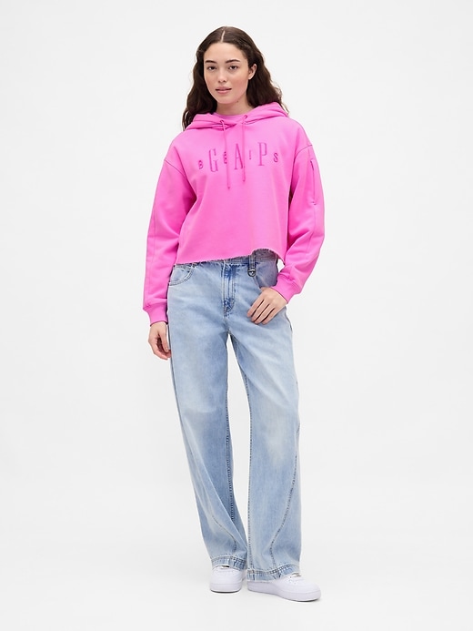 gap × bÉis Übergroßer crop-hoodie