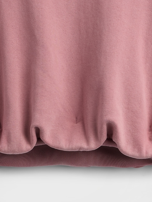 schweres french-terry-sweatshirt mit blasenmuster