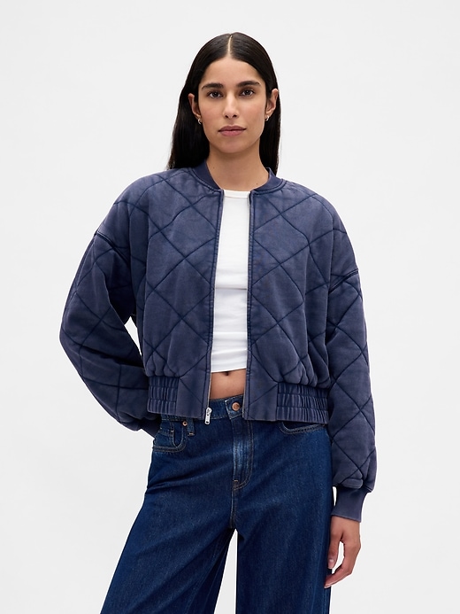 vintagesoft steppbomberjacke