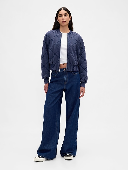 vintagesoft steppbomberjacke