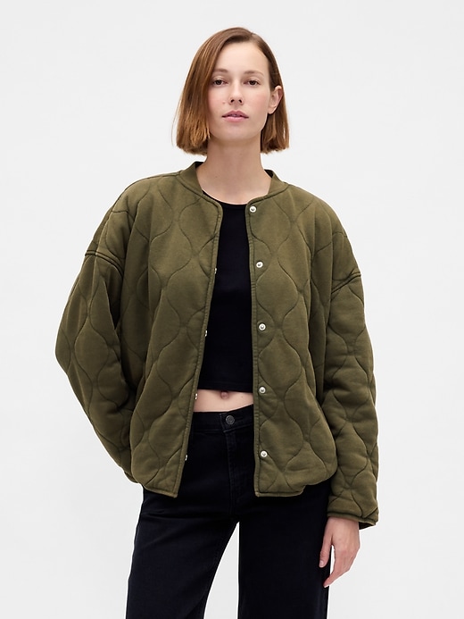 vintagesoft steppjacke in oversize-größe