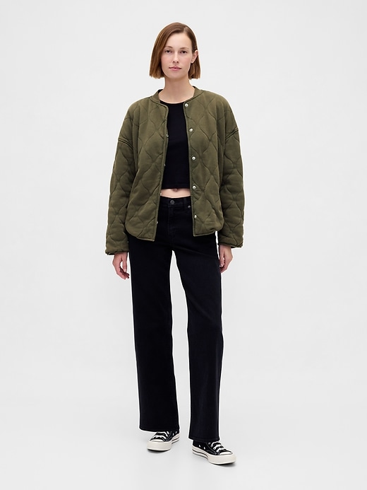 vintagesoft steppjacke in oversize-größe