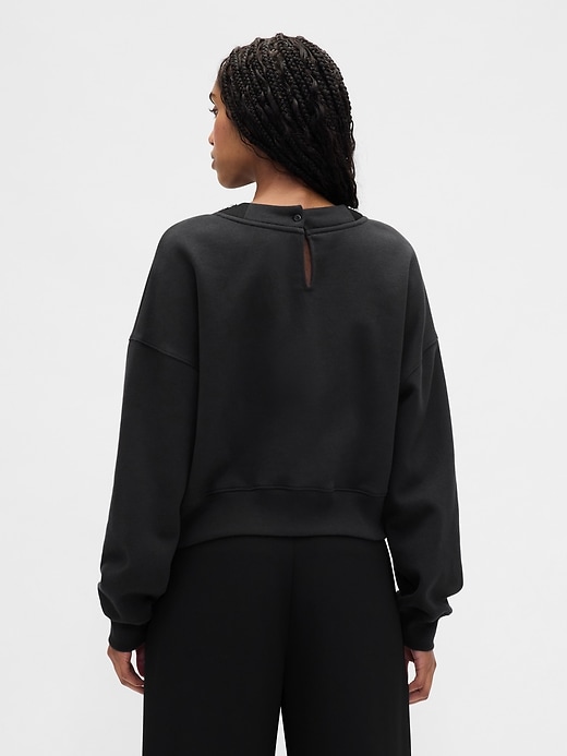 vintagesoft kurzarm-sweatshirt mit rundhalsausschnitt