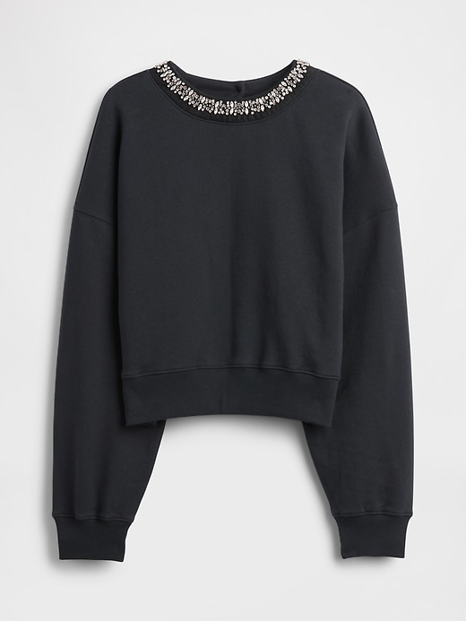 vintagesoft kurzarm-sweatshirt mit rundhalsausschnitt