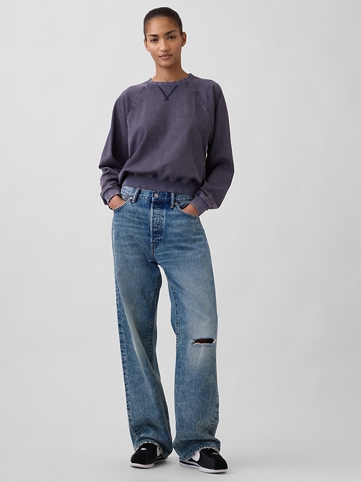 raglan-sweatshirt aus french terry