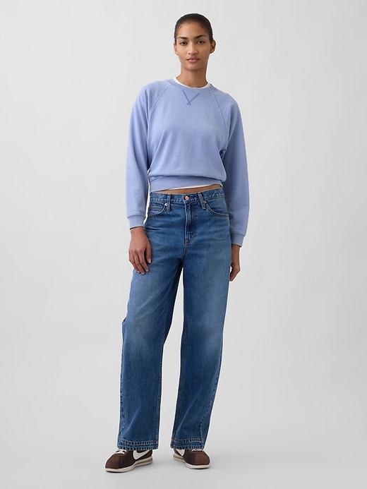 raglan-sweatshirt aus french terry