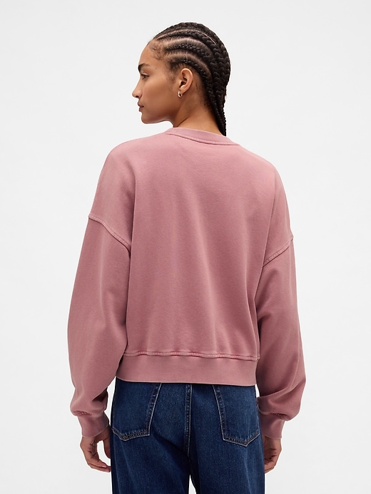 schweres übergroßes french-terry-sweatshirt