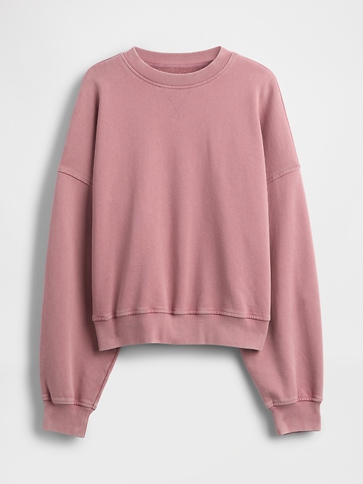 schweres übergroßes french-terry-sweatshirt