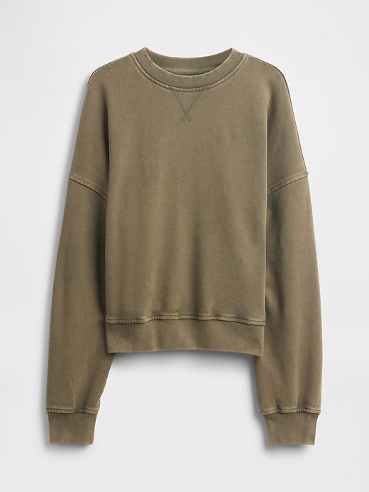 schweres übergroßes french-terry-sweatshirt