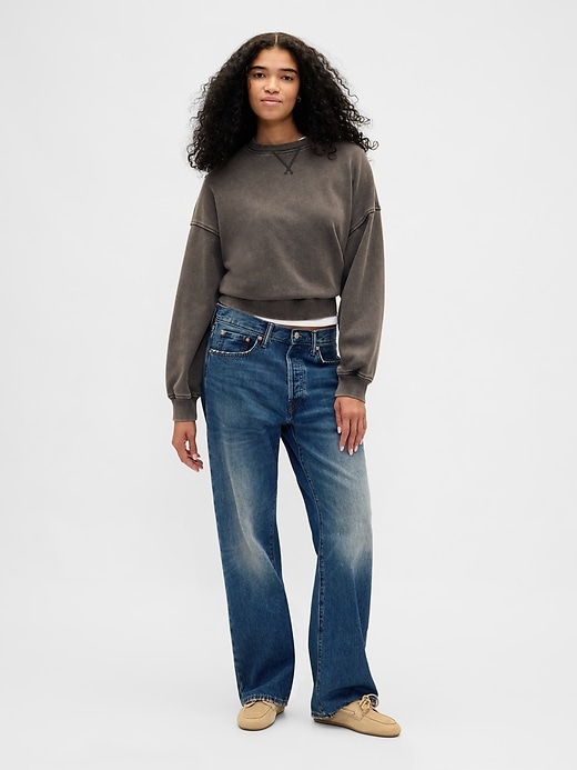 schweres übergroßes french-terry-sweatshirt