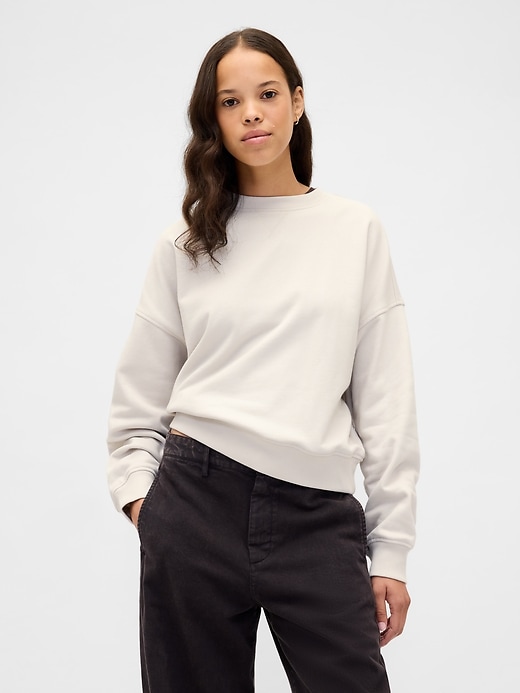 schweres übergroßes french-terry-sweatshirt