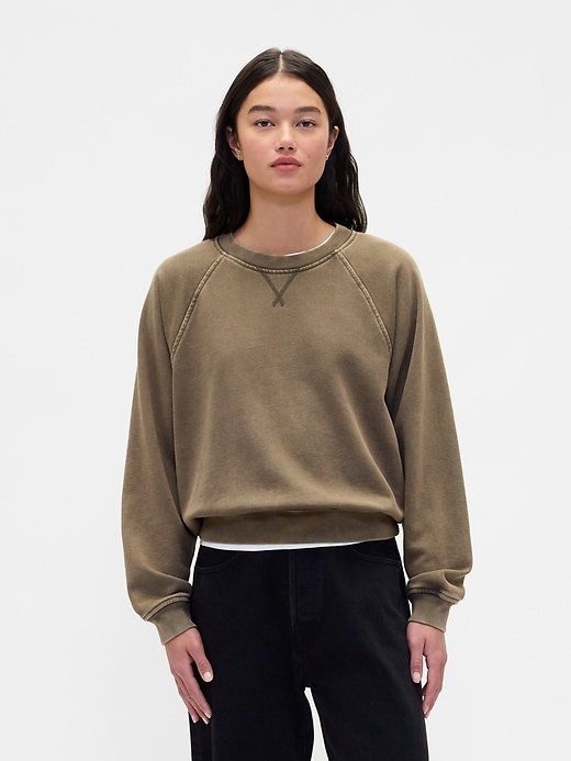 raglan-sweatshirt aus schwerem french terry