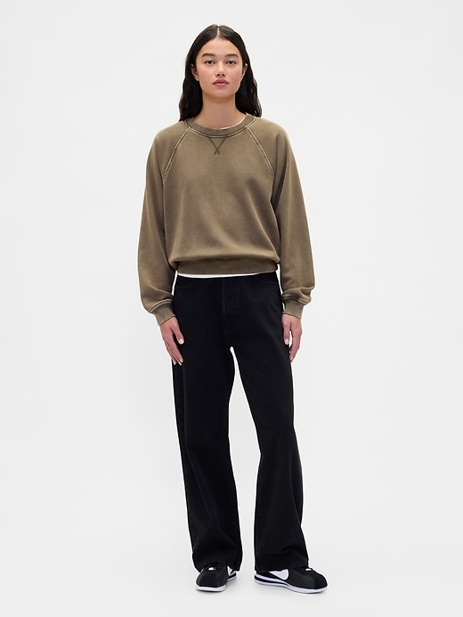 raglan-sweatshirt aus schwerem french terry