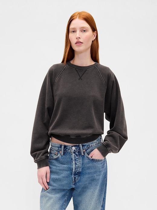 raglan-sweatshirt aus schwerem french terry