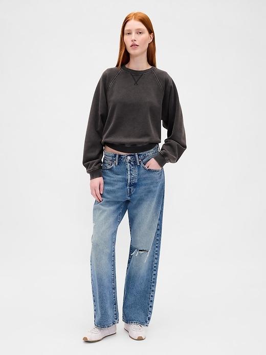 raglan-sweatshirt aus schwerem french terry