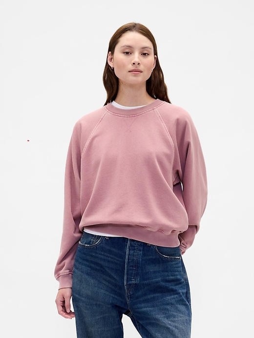 raglan-sweatshirt aus schwerem french terry