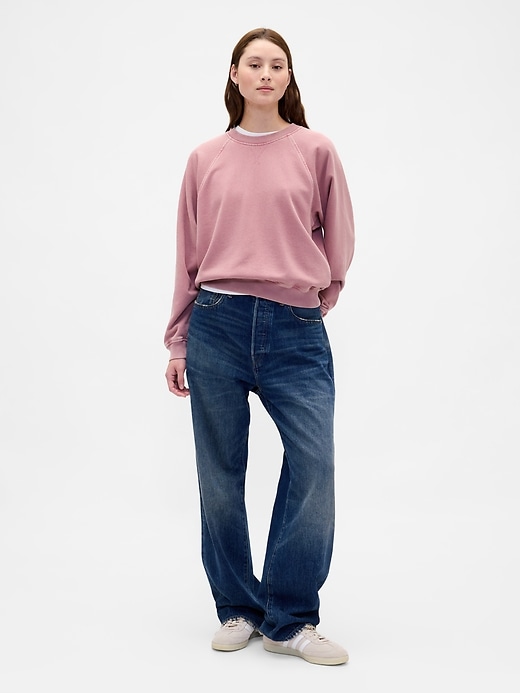 raglan-sweatshirt aus schwerem french terry